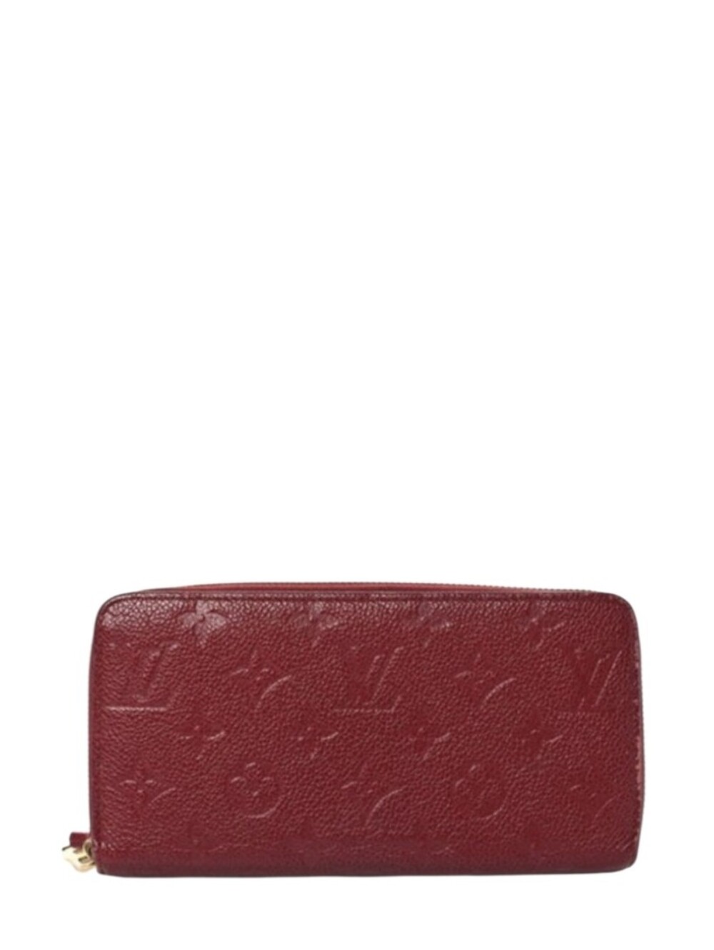Like NEW! Rare! Louis Vuitton Empreinte LV Zippy Leather Wallet Aurore LV